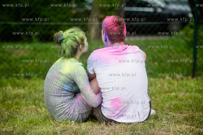 Gdańsk. Plac Zebrań Ludowych. Festiwal Kolorów Nocy...