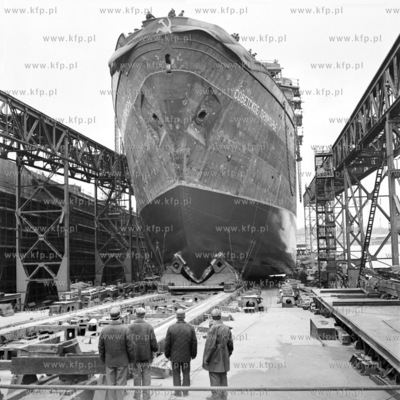 Wodowanie statku w Stoczni Gdańskiej im. Lenina.
04.1971
0000293z_kwiecien1971
Fot....