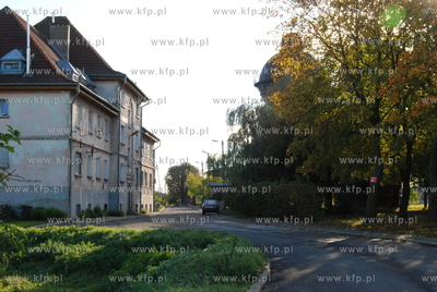Korsze - miasto na Warmi i Mazurach. Ulica Kolejowa...