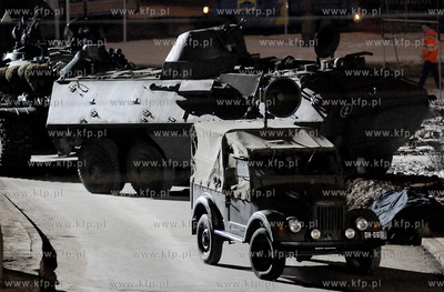 Plan zdjeciowy filmu o masakrze robotnikow na Wybrzezu...