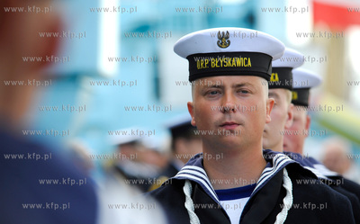 Gdynia. Swieto Marynarki Wojennej. Uroczystosc zmiany...