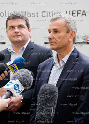 Gdansk. Stadion PGE Arena Gdansk. Wizytacja Sejmowej...