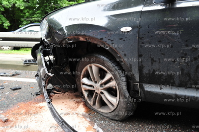 Sopot, ul. Malczewskiego. Wypadek drogowy. Kierowca...