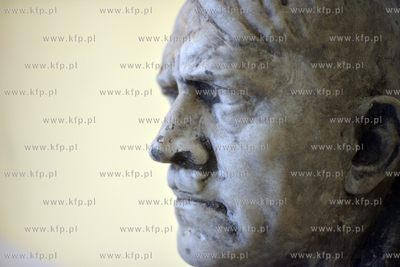 Polmetrowa rzezba glowy Adolfa Hitlera, zostala odkopana...