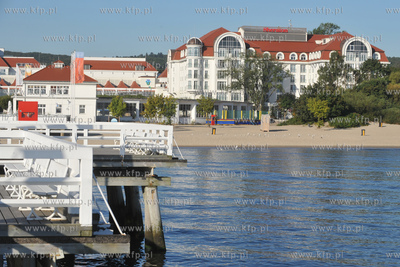 Widok z sopockiego mola na hotel Sheraton. 01.09.2009...