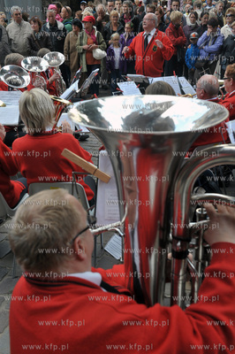 Swieto ulicy Mariackiej w Gdansku. Koncert norweskiej...