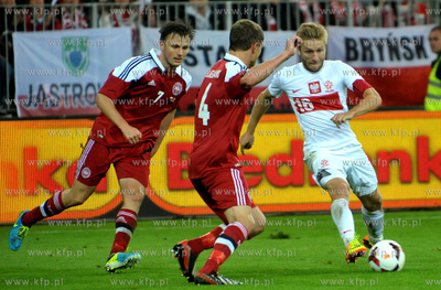 Gdansk. PGE Arena. Mecz towarzyski Polska- Dania. ...