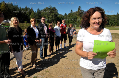 Otwarcie silowni zewnetrznej we wsi Sulmin na Kaszubach....