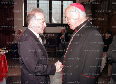 Urodziny Andrzeja Januszjtisa - zyczenia sklada abp...