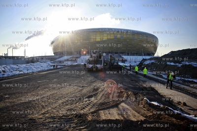 Gdańsk. Początek prac przy budowie  tunelu dla pieszych...