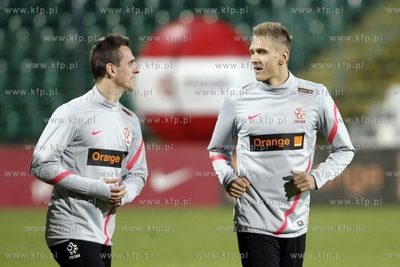 Gdansk. Stadion przy ul. Traugutta. Trening reprezentacji...