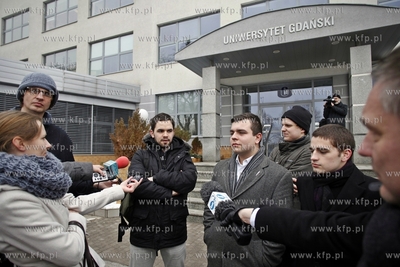 Rektorat Uniwersytetu Gdanskiego przy ul. Bazynskiego...