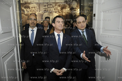 Wizyta premiera Francji  Manuela Vallsa w Gdańsku....