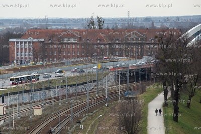 Gdańsk. Panorama z budynku Forum Gdansk.   21.03.2019....