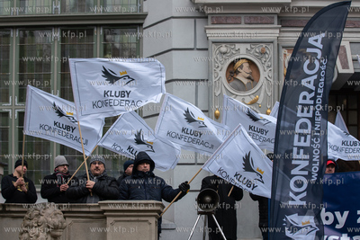 Konfederacja bez cenzury. Protest antyrządowy w Gdańsku....