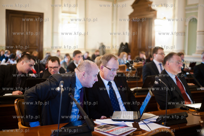 Gdansk. Nowy Ratusz. Sesja Rady Miasta Gdanska.
28.02.2013
fot....
