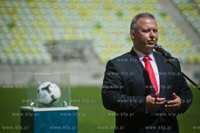 Gdansk. Stadion PGE Arena. Konferencja prasowa pt....