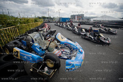 Gdansk. Stadion PGE Arena. Tor gokartowy PitStop. Pierwsze...