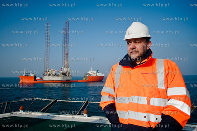 Zatoka Gdanska. Przywitanie nowo zakupionej przez firme...