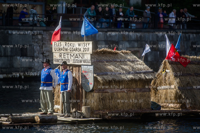 Gdańsk. Przywitanie członków Bractwa Flisackiego...