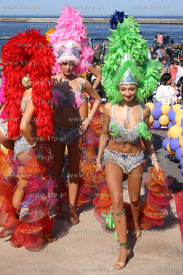 Skwer Kosciuszki Gdynia. Tancerki z zespolu X-Ray z...