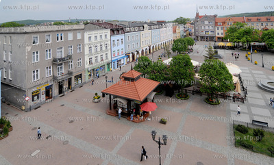 Wejherowo. Rynek starego miasta i okolic - widok z...