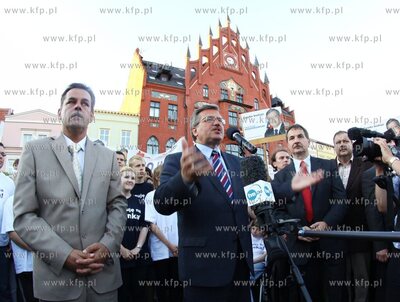 Chojnice Bronislaw Komorowski, marszalek Sejmu RP i...