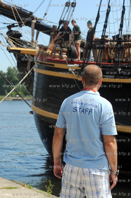Gdansk. HMS Bounty, replika XVIII wiecznego zaglowca...