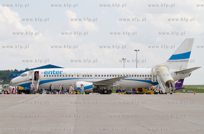 Port Lotniczy Gdansk im. Lecha Walesy. Nz.Boeing 737...