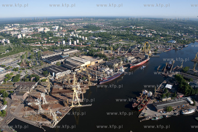 Stocznia Szczecinska z lotu ptaka. 13.05.2009 fot....
