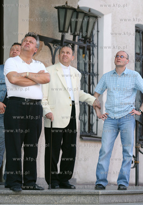 Pozar zabytkowego kosciola sw Katarzyny w Gdansku.
Nz....