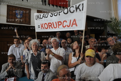 Sesja Rady Miasta Sopotu. Spotkanie dotyczylo glownie...