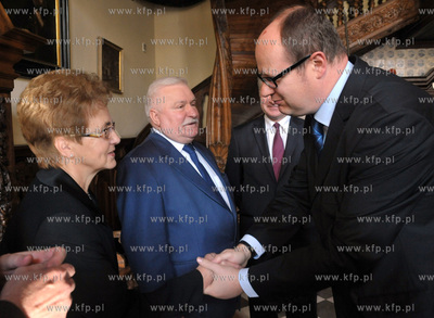 Dwor Artusa w Gdansku. Uroczystosc wreczenia Nagrody...