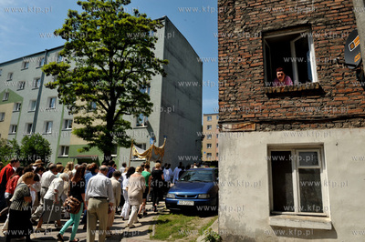 Uroczystosci i procesja Bozego Ciala w parafii sw....