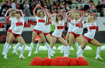 Gdansk. PGE Arena. Mecz towarzyski Polska- Dania. Nz....