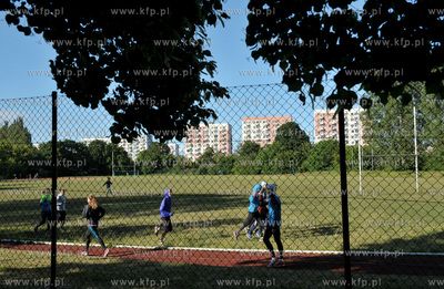 Gdansk Oliwa. Boisko na terenie AWFiS . 11.06.2016...