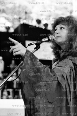 Alla Pugaczowa na probie Festiwalu Piosenki w Sopocie....