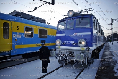 Gdansk. Dworzec Glowny PKP. Strajk kolejarzy.
25.01.2013
fot....