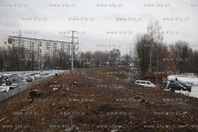 Wycinka drzew pod budowe trasy Pomorskiej Kolei Metropolitalnej...