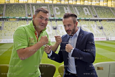 Gdańsk. PGE Arena. Spotkanie poświęcone meczowi,...