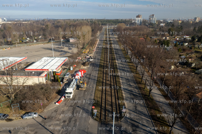 Remont nawierzchni al. Hallera w Gdańsku. 19.03.2026...