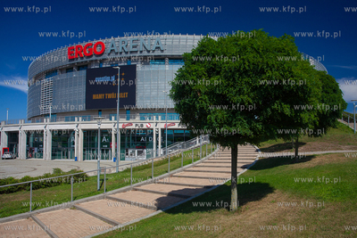 Hala widowiskowo - sportowa Ergo Arena na granicy Gdańska...