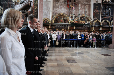 Gdansk. Dwor Artusa. Slubowanie 116 nowo przyjetych...