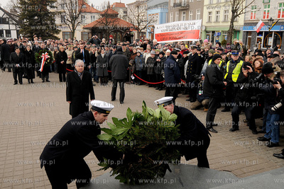Wizyta prezydenta Lecha Kaczynskiego w Wejherowie....