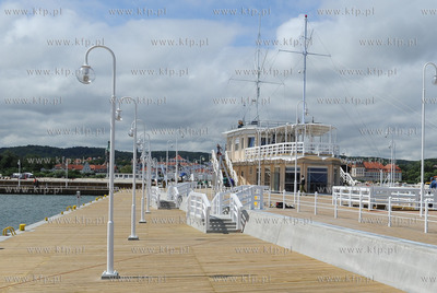 Sopot - molo. Przystan jachtowa przed oficjalnym otwarciem,...