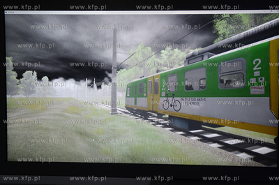 Gdynia. Prezentacja symulatora lokomotywy SIMTRAQ....