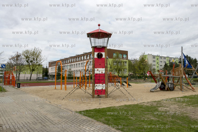 Plac zabaw przy ulicy Tysiąclecia w Pruszczu Gdańskim....