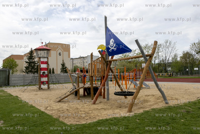 Plac zabaw przy ulicy Tysiąclecia w Pruszczu Gdańskim....