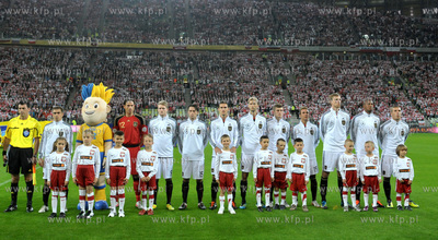 Gdansk. Stadion pilkarski PGE Arena. Mecz towarzyski...