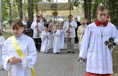 Procesja Bozego Ciala w Gdansku Letnicy, parafia sw....